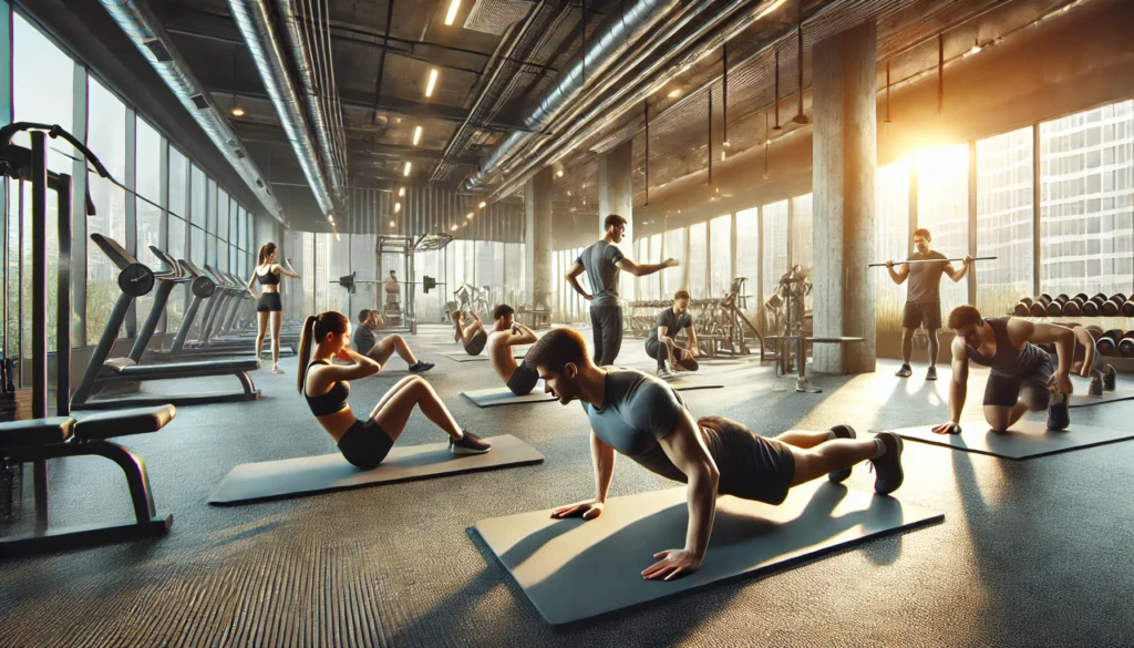 Group of People Performing Workouts in the Gym