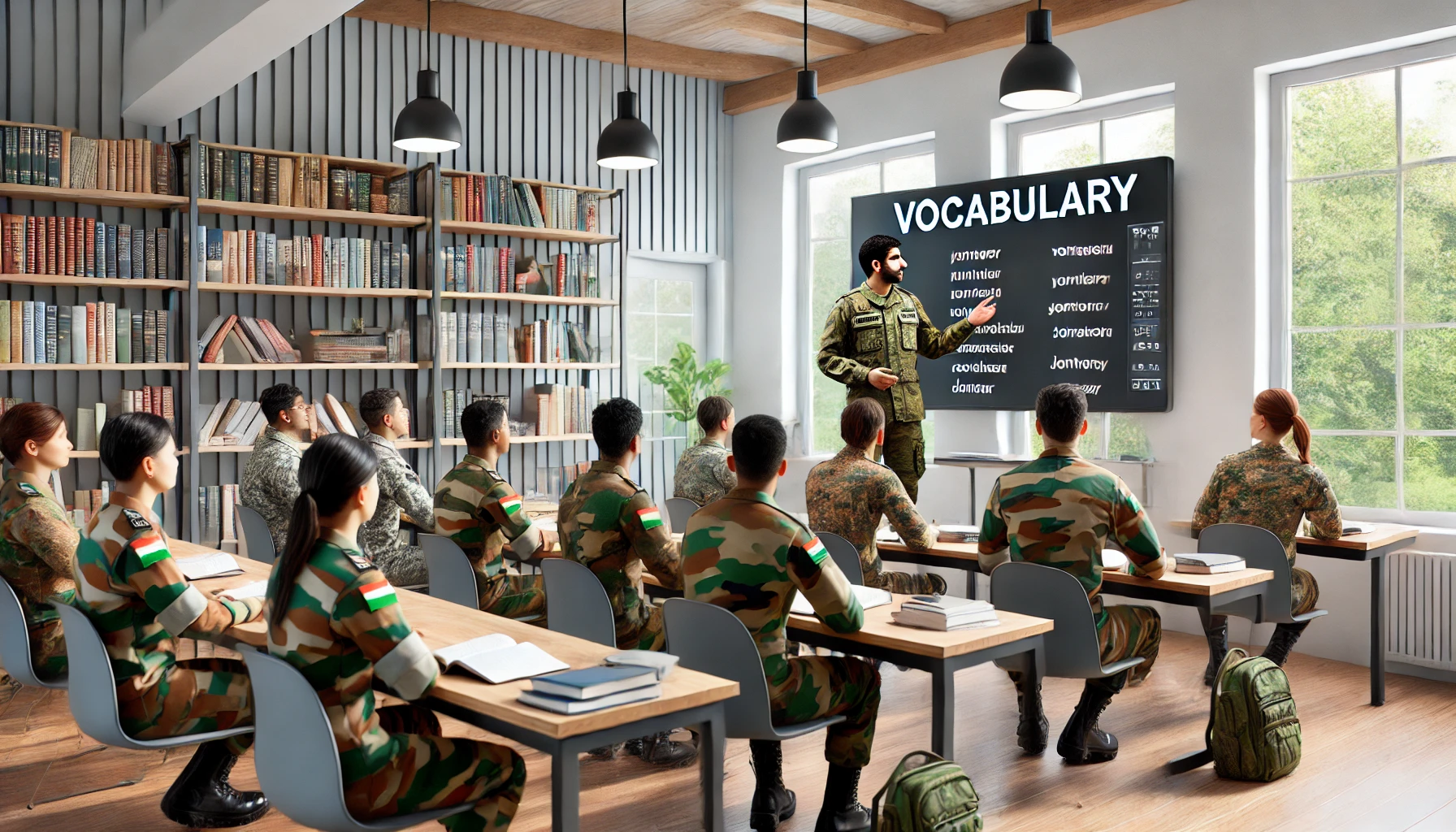 Indian_Army_Teacher_Teaching_Vocabulary