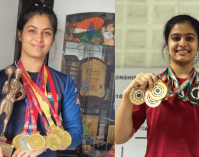 Manu_Bhaker_Happy_With_Medals